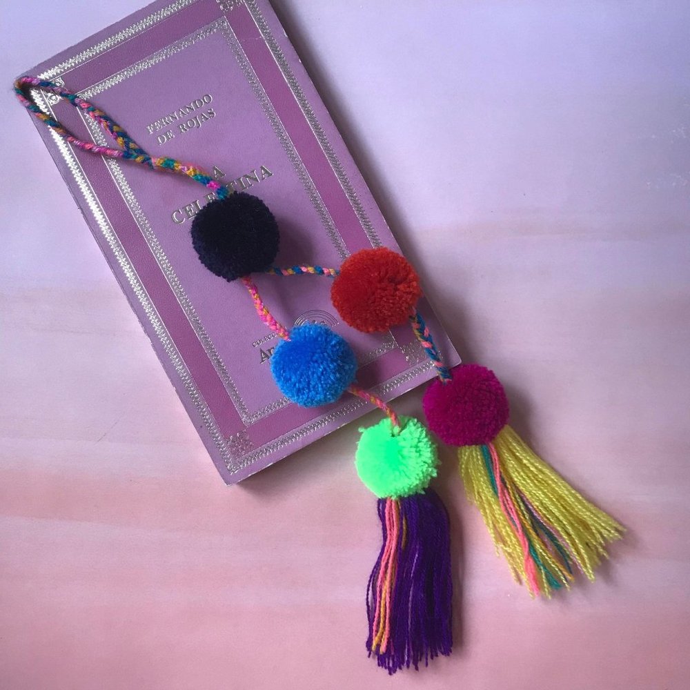PomPom Braided Tassel Pom Pom Yarn Mexican Charm